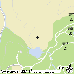 愛知県豊田市月原町（寺山）周辺の地図