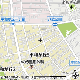 愛知県名古屋市名東区平和が丘5丁目92周辺の地図