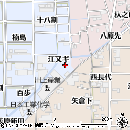 愛知県あま市乙之子江又ギ周辺の地図
