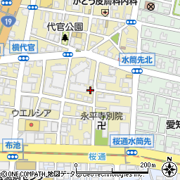 愛知県名古屋市東区代官町28-16周辺の地図