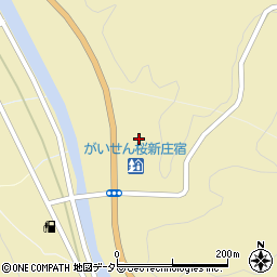 岡山県新庄村（真庭郡）宝田周辺の地図