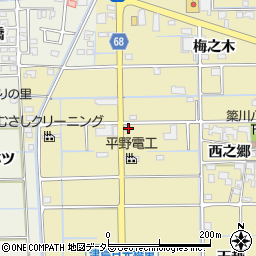 愛知県津島市越津町坪之内28周辺の地図