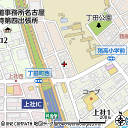 愛知県名古屋市名東区丁田町63周辺の地図