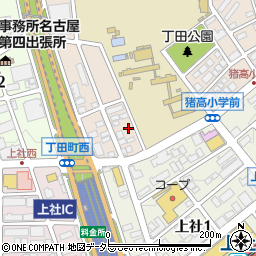 愛知県名古屋市名東区丁田町65周辺の地図