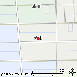 愛知県愛西市戸倉町大山周辺の地図