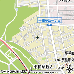 愛知県名古屋市名東区平和が丘2丁目54周辺の地図