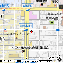 セブンイレブン名古屋亀島２丁目店周辺の地図