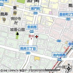 愛知県名古屋市東区筒井3丁目6-7周辺の地図
