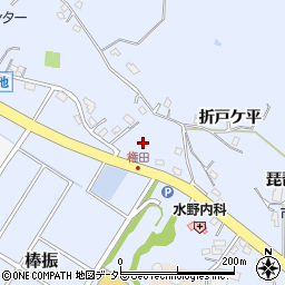 愛知県長久手市岩作権田周辺の地図