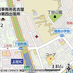 愛知県名古屋市名東区丁田町64周辺の地図