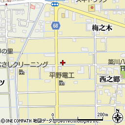 愛知県津島市越津町坪之内3周辺の地図