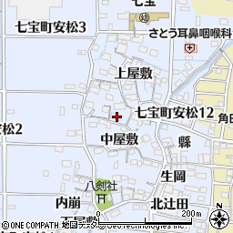 愛知県あま市七宝町安松中屋敷2046-1周辺の地図