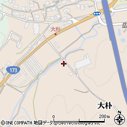 京都府京丹波町（船井郡）大朴（前田）周辺の地図