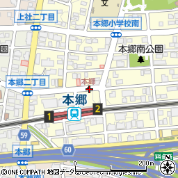 出張ガラス屋生活救急車　名古屋市名東区・受付センター周辺の地図