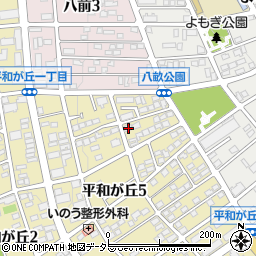 愛知県名古屋市名東区平和が丘5丁目111周辺の地図