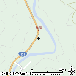 愛知県北設楽郡豊根村坂宇場平瀬周辺の地図