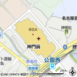 〒480-1332 愛知県長久手市神門前の地図