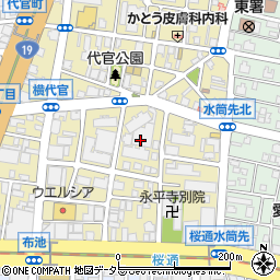 愛知県名古屋市東区代官町28周辺の地図