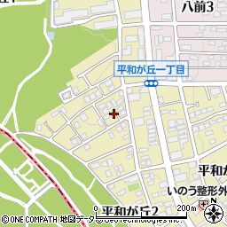 愛知県名古屋市名東区平和が丘2丁目55周辺の地図
