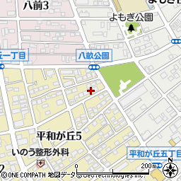 愛知県名古屋市名東区平和が丘5丁目117周辺の地図