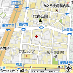 愛知県名古屋市東区代官町30周辺の地図