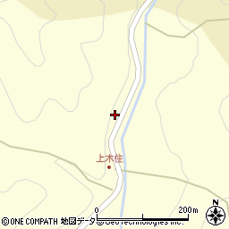 京都府南丹市日吉町木住成栗周辺の地図