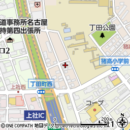 愛知県名古屋市名東区丁田町58周辺の地図