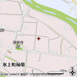 兵庫県丹波市氷上町柿柴周辺の地図