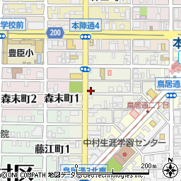 愛知県名古屋市中村区上ノ宮町1丁目24周辺の地図