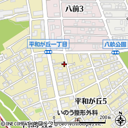 愛知県名古屋市名東区平和が丘5丁目10周辺の地図