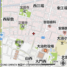 愛知県海部郡大治町花常東屋敷62周辺の地図