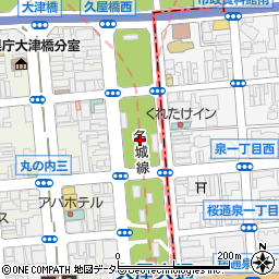 セントラルパーク地下駐車場周辺の地図