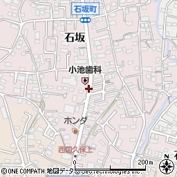 石坂市営住宅前周辺の地図
