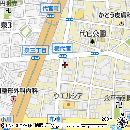 愛知県名古屋市東区代官町31-26周辺の地図