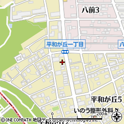 愛知県名古屋市名東区平和が丘2丁目120周辺の地図