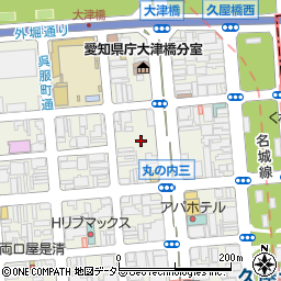 リパーク名古屋丸の内第３２駐車場周辺の地図