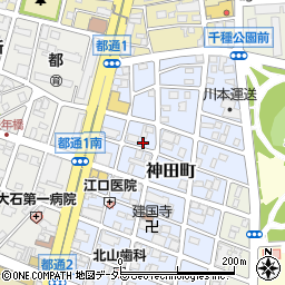 タイムズ神田町駐車場周辺の地図