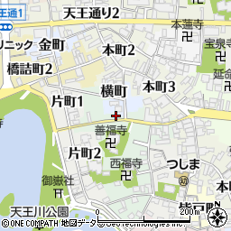 愛知県津島市横町21周辺の地図