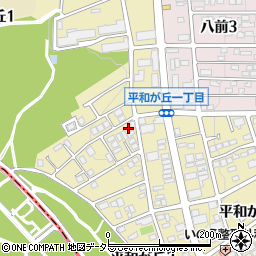 愛知県名古屋市名東区平和が丘2丁目58周辺の地図
