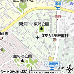 愛知県長久手市東浦1712周辺の地図