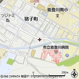 滋賀県東近江市猪子町周辺の地図