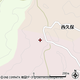 愛知県豊田市西樫尾町西久古周辺の地図