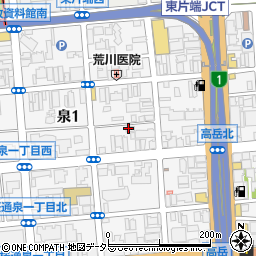 株式会社空研　名古屋営業所周辺の地図