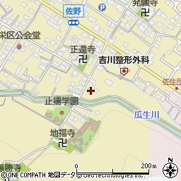 滋賀県東近江市佐野町843周辺の地図