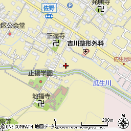 滋賀県東近江市佐野町844周辺の地図