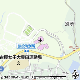 愛知県豊田市猿投町別所23-1周辺の地図
