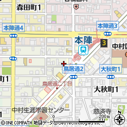 愛知県名古屋市中村区上ノ宮町1丁目44周辺の地図
