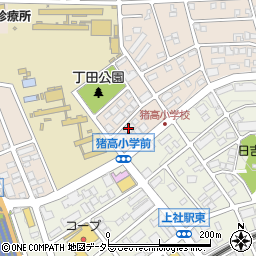 愛知県名古屋市名東区丁田町21周辺の地図