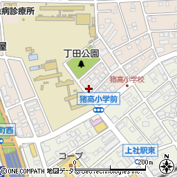 愛知県名古屋市名東区丁田町19周辺の地図