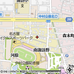 愛知県名古屋市中村区豊幡町周辺の地図